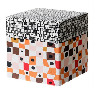 fashion novelty patterned cardboard kids toy doll storage boxes